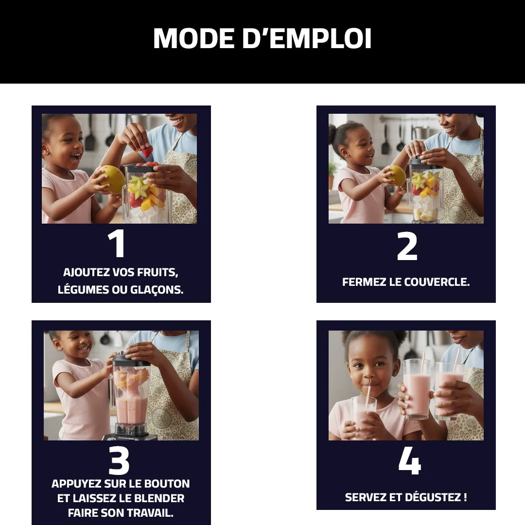 Mixeur Multifonctionnel – Puissance et Simplicité en Cuisine